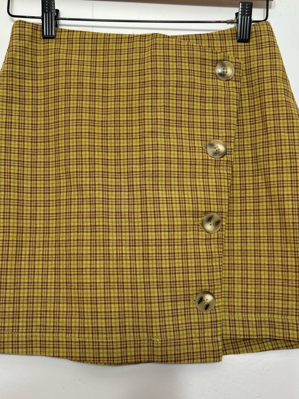 Lunik Plaid Mini Pencil Skirt